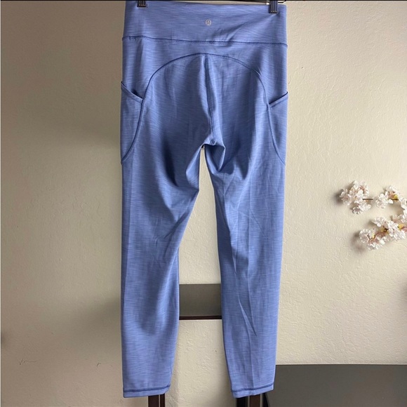 lululemon athletica Pants - Lululemon Invigorating tights nwot Heathered Peri Purple size 6 8